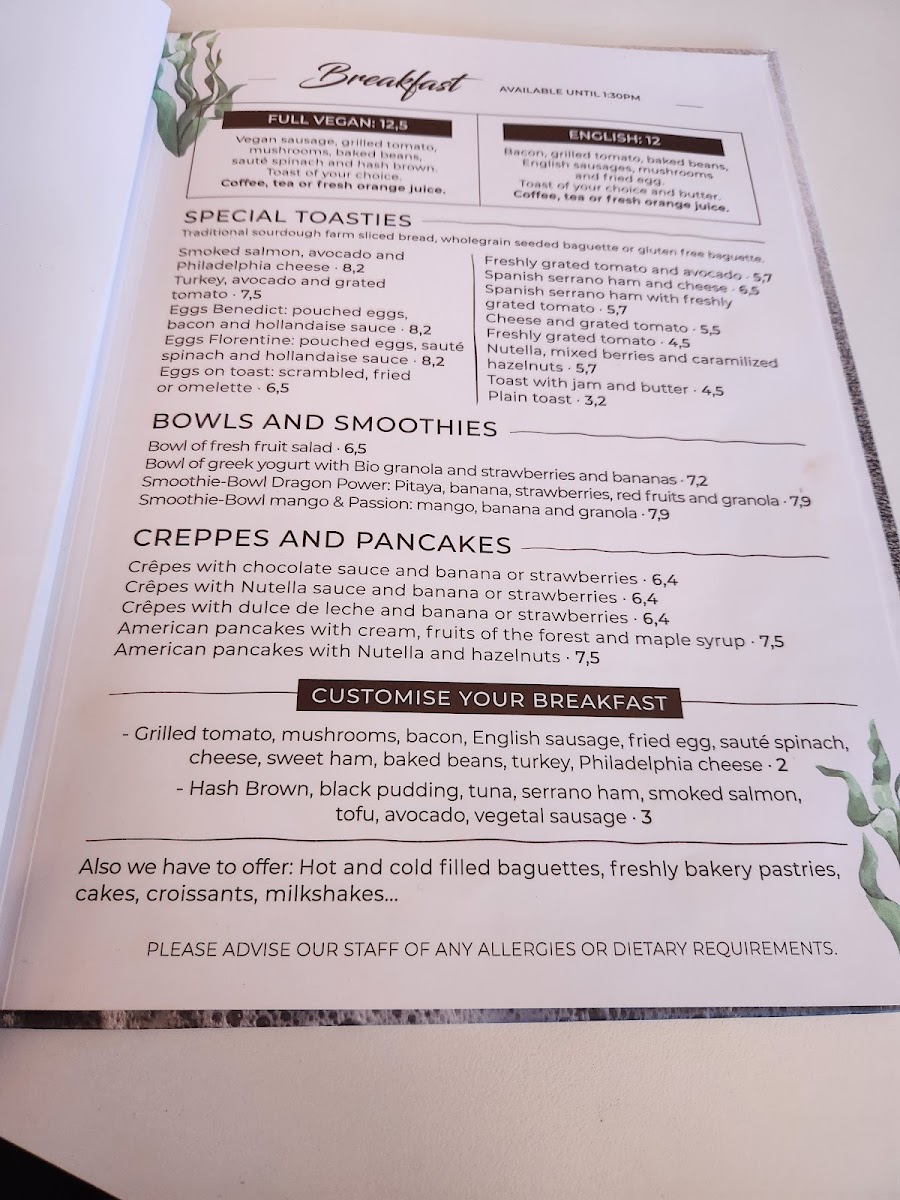 Menu Marvent Restaurant-1