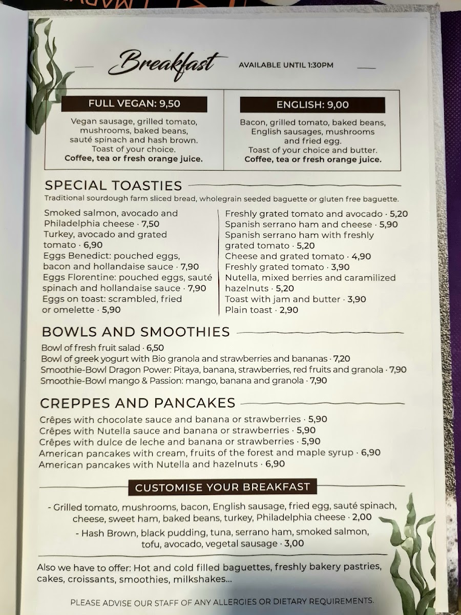 Menu Marvent Restaurant-2